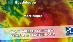 La tempête Matthew frappe la Martinique