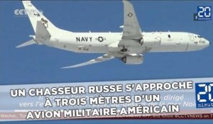 Un chasseur russe s'approche à trois mètres d'un avion militaire américain