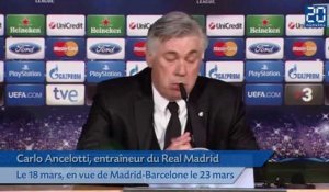 Carlo Ancelotti confiant avant le Clasico