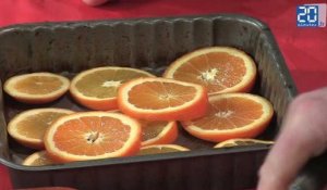Menu aphrodisiaque de Saint-Valentin: Carpaccio d'oranges à la cannelle (dessert)