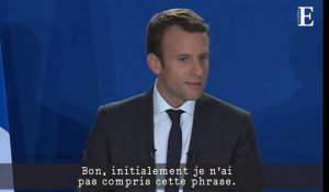 Emmanuel Macron, dans le verbe et (en même temps) dans le geste