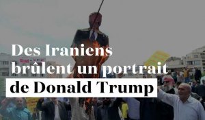Iran : le portrait de Trump brûlé lors d'une manifestation