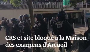 Maison des examens d'Arcueil : CRS et site bloqué pour les étudiants 