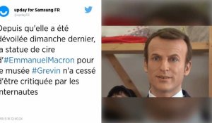 Statue d'Emmanuel Macron. Le musée Grévin reconnaît un raté.