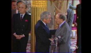François Mitterrand reçoit les francs-maçons