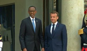 Paris: le président rwandais, Paul Kagamé, reçu à l'Elysée
