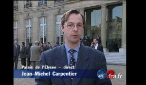 Jean Michel Carpentier en direct de l'Elysée