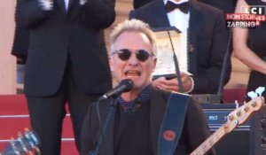 Cannes : Sting et Shaggy improvisent un concert sur les marches du festival (vidéo)