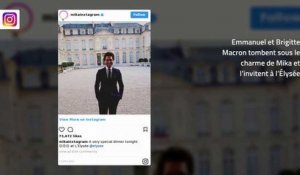 Emmanuel et Brigitte Macron invitent Mika à l'Élysée