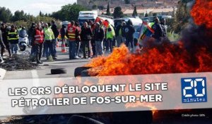 Intervention musclée des CRS sur le site pétrolier de Fos-sur-Mer