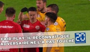 Fair-play: Un joueur reconnaît que l'adversaire n'a pas commis de faute