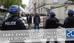 Paris: Des heurts lors de l'évacuation du lycée occupé par des migrants