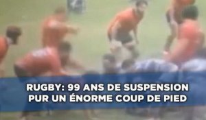 Rugby: 99 ans de suspension pour un énorme coup de pied dans la tête