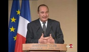 Voyage de Jacques Chirac en Suède