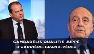 Cambadélis qualifie Juppé d'«arrière-grand-père»