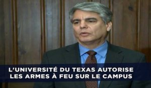 L'université du Texas autorise les armes à feu sur le campus