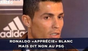 Cristiano Ronaldo «apprécie» Blanc mais dit non au PSG