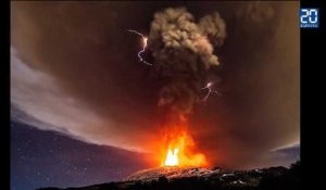 Spectaculaire «orage volcanique» lors d'une éruption de l'Etna