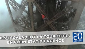 Des Russes escaladent la Tour Eiffel en plein état d'urgence