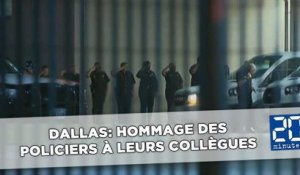 Fusillade à Dallas: Hommage des polciers à leurs collègues
