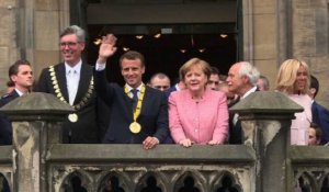 Aix-la-Chapelle: Macron reçoit le prix Charlemagne