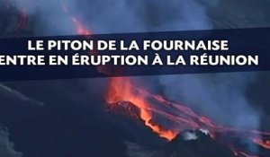 Le Piton de la Fournaise entre en éruption à La Réunion