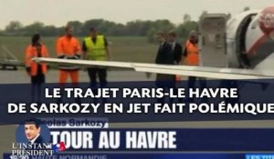 Le trajet Paris-Le Havre de Sarkozy en jet fait polémique