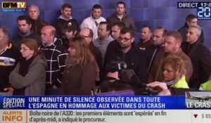 Crash d'un A320: Une minute de silence observée en Espagne
