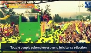 Mondial 2014: Les Colombiens accueillis en héros à Bogota