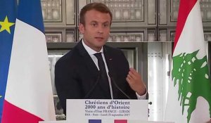 "La France est à leurs côtés" : Macron apporte son soutien aux chrétiens d'Orient