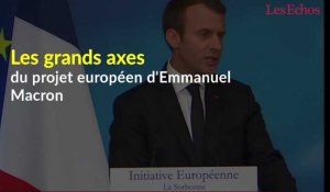 Les grands axes du projet européen d'Emmanuel Macron