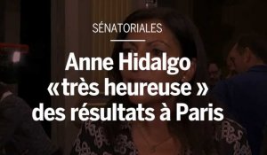 Anne Hidalgo "très heureuse" du résultat des sénatoriales à Paris
