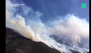 En Corse, le panache de fumée des incendies en Balagne est visible depuis l'espace