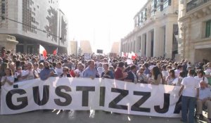 Manifestation à Malte après l'assassinat d'une journaliste anti-corruption