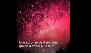 Un feu d'artifice surprise à Paris