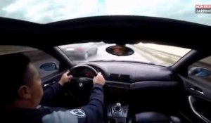 Il roule à vive allure en BMW et se crashe violemment (vidéo)
