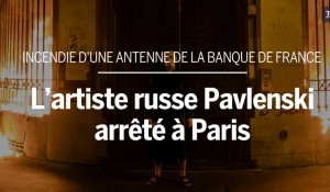 L'artiste performeur russe Pavlenski met le feu à la Banque de France