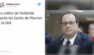 François Hollande en colère contre Emmanuel Macron
