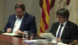 Les dirigeants catalans réunis à Barcelone
