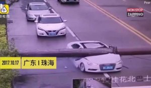 Un homme survit miraculeusement à un incroyable accident de voiture (Vidéo)