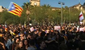 Catalogne: manifestation étudiante pro-indépendance à Barcelone