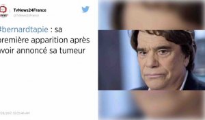 La première apparition de Bernard Tapie après l'annonce de sa maladie