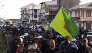 Visite de Macron en Guyane: manifestation à Cayenne
