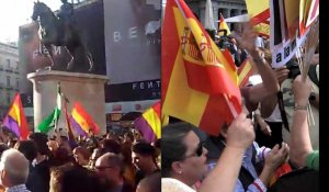 Manifestations pour et contre : Madrid se divise sur la Catalogne