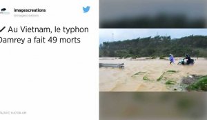 Catastrophe naturelle: Le typhon Damrey fait au moins 49 morts au Vietnam.