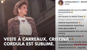 PHOTOS. Cristina Cordula partage une rare photo d'elle lors d'un défilé Chanel