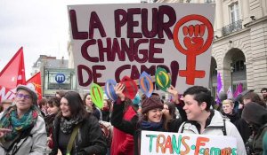 Rennes : manifestation pour les droits des femmes. 