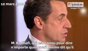 Financements libyens: comment Nicolas Sarkozy se défendait face aux journalistes