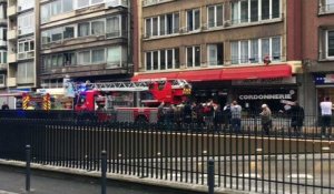 Charleroi: incendie au boulevard Tirou