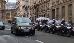 La dépouille du lieutenant-colonel Beltrame arrive à Paris